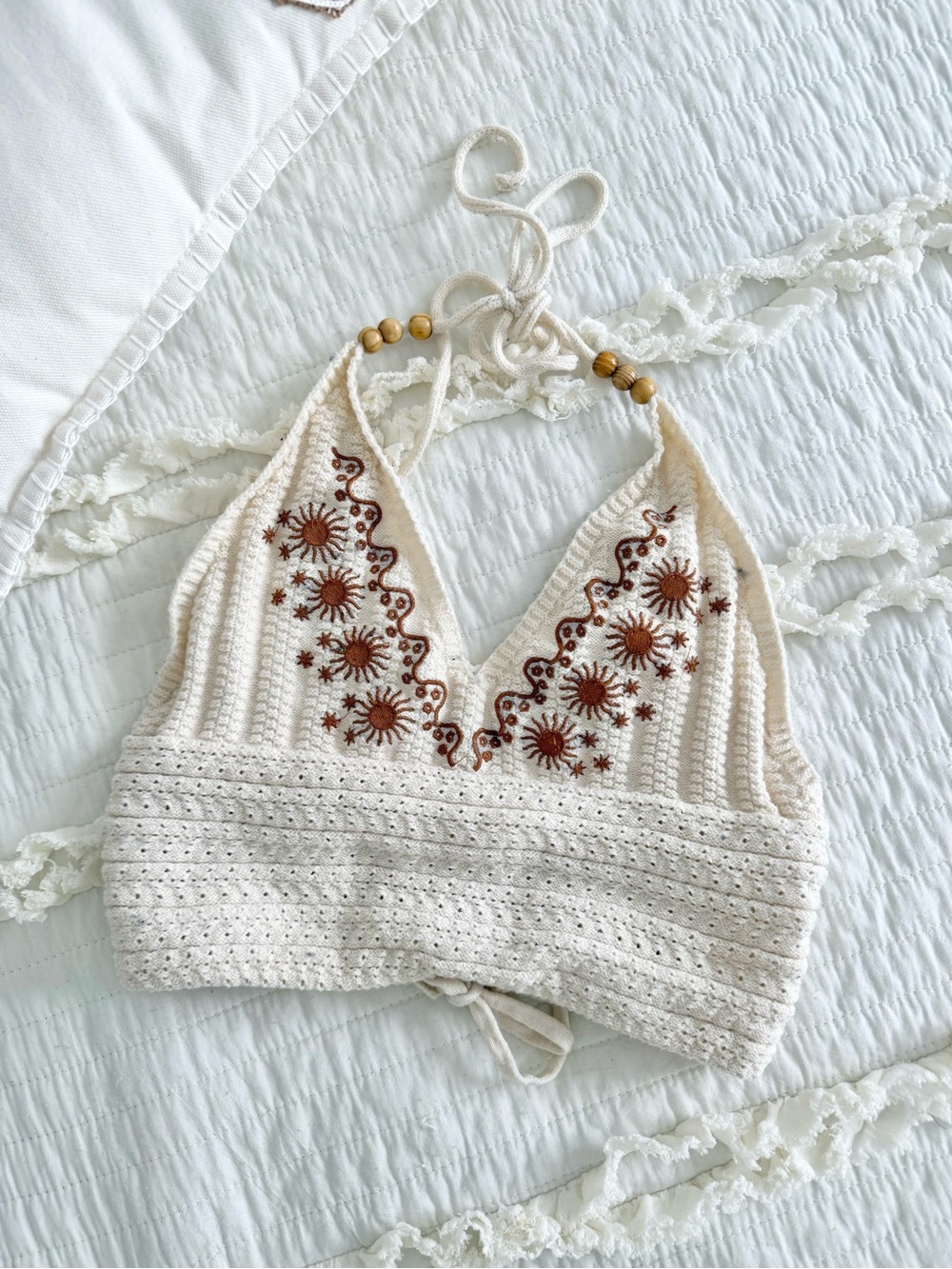 Knit crop top ☀️